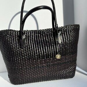 Brahmin Woven Leather Tote